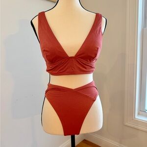 Rust Orange Bikini Set